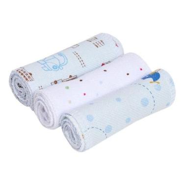 Imagem de 3 Unidades Faixa Umbilical para Bebê RN 100% Algodão flanelado (faixa 