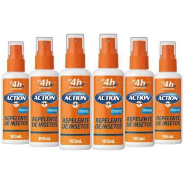 Imagem de Kit 6 Repelentes de Insetos com Icaridina Action 105mL