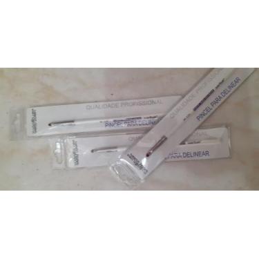 Imagem de Pincel para delinear branco w 120 profissional - Macrilan