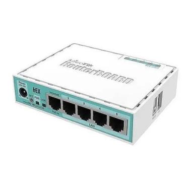 Imagem de Roteador MikroTik hEX RB750Gr3 5 Portas Gigabit CPU Dual-Core 880MHz