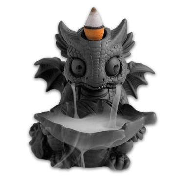 Imagem de Incensário Baby Dragão da Folha Incenso Cone Cascata 12 cm - Martins