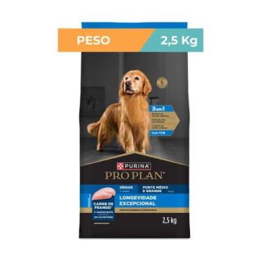 Imagem de Ração Pro Plan Frango Sênior Médios Grandes 7+ 2,5kg - Purina