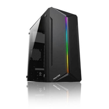 Imagem de Gabinete Gamer Round5 Mants Black Micro ATX Sem Fan