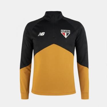 Imagem de Blusa Manga Longa 1/2 Zíper Treino Spfc 2026 Masculina - New Balance, 