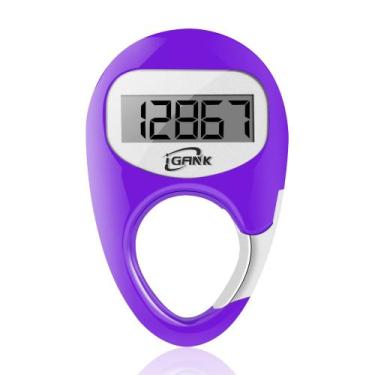 Imagem de Podômetro iGANK PD301 Contador de Passos 3D Roxo