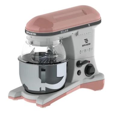 Imagem de Batedeira Industrial Braesi Eclair Rosa 800W 5L Planetária Desmontável