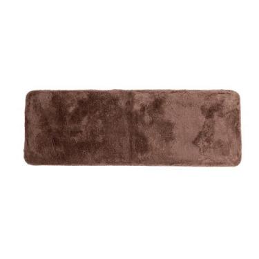 Imagem de Passadeira de Microfibra Comfort Marrom Plus 120X40cm - Uzoo, Tapetes 