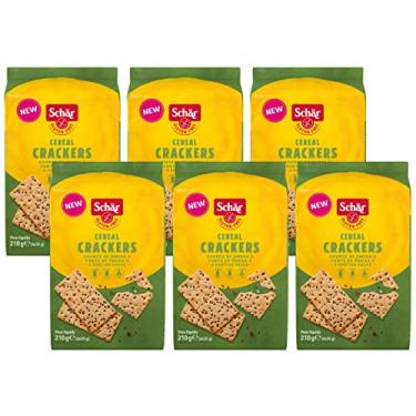 Imagem de Kit 6 Biscoito Crackers Multigrãos sem Glúten Schar 210g