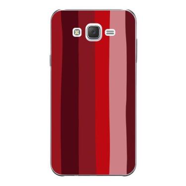 Imagem de Capa Case Capinha Samsung Galaxy  J5  Arco Iris Vermelho - Showcase