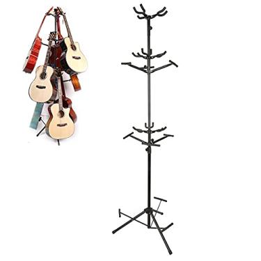 Imagem de Yajun Suporte de violão acústico, pacote com 9 suportes de guitarra portátil para baixo de estúdio em casa