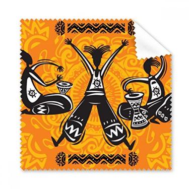 Imagem de Dance Celebrate Mexico Totems Pandeiro pano de limpeza para tela de telefone, 5 peças