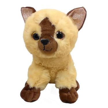 Imagem de Gato Pelúcia Marrom 21 Cm Alt.