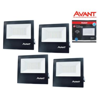 Imagem de Refletor Led 50W 3750Lúmens Branco Frio 6500K Bivolt Ip65 - Avant Kit