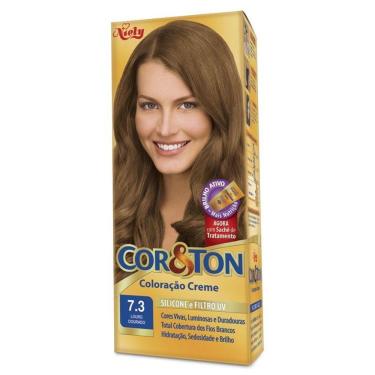 Imagem de Tintura Creme Cor & Ton Louro Dourado 7.3