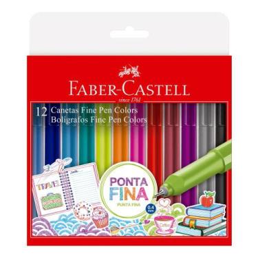 Imagem de Caneta Fine Pen Colors 12 Cores Modelo 2 - Faber-Castell