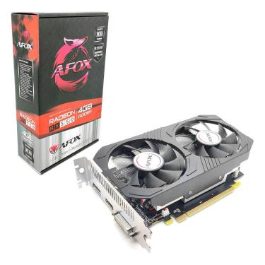Imagem de Placa de Vídeo Afox Radeon RX550, 4GB, GDDR5, 128 Bits, HDMI/DVI/DisplayPort - AFRX550-4096D5H4-V6