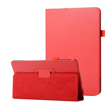 Imagem de ZiEuooo Linda capa protetora de poliuretano para tablet Samsung Galaxy Tab A 7.0 A 8.0 A 9.7 A 10.1 A 10.5 E 8.0 E 9.6 Tab 3 Lite Tab 4 S 2014 (vermelho, Tab 3 lite 2014 T110 T111)
