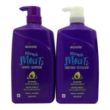 Imagem de Kit Aussie Miracle Moist Shampoo + Condicionador 778ml Cada