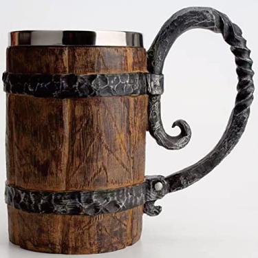 Imagem de HAPPYDAY Copa de água de aço inoxidável, copa de cerveja, copa de café 550ml