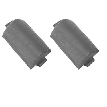 Imagem de 2 almofadas de cabeça para poltrona dobrável espreguiçadeira de jardim, cinza