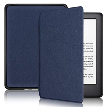 Imagem de Capa Slimshell de 15 cm para Kindle 11ª geração 2022 com função automática despertar/hibernar - Capa durável com estampa cruzada (não é adequada para Kindle Paperwhite 11ª)