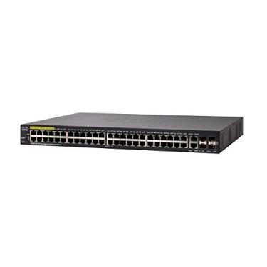 Imagem de Switch Cisco SG350 (SG350-52P-K9-NA) 48 10/100/1000 Mbps PoE+ 2-SFP L3 Gerenciável