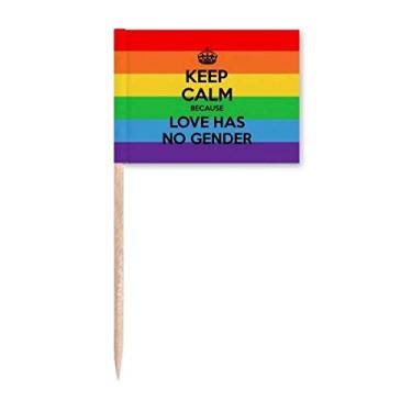 Imagem de Marcador de palito de dente LGBT para bissexuais gays transgêneros decoração de festa