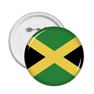 Imagem de Broche de bandeira nacional da Jamaica da América do Norte Emblema de botão para decoração 5 peças