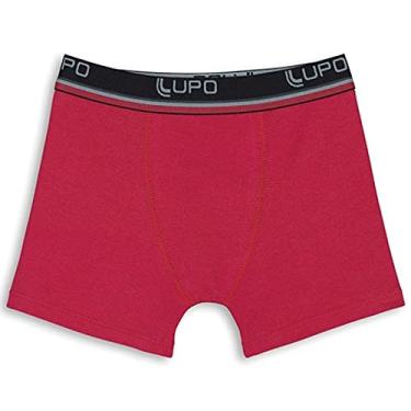 Imagem de Lupo, Cuecas Boxer Meninos, Vermelho (Red), GG - 160