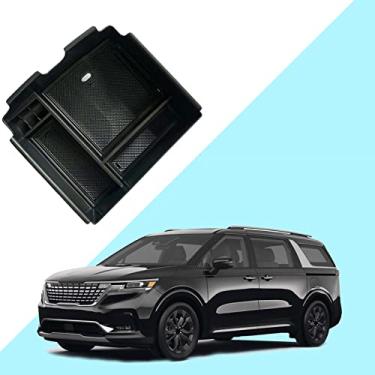 Imagem de GZBFTDH Suporte organizador de caixa de armazenamento para console central de peças de carro, compatível com Kia Carnival 2022 2023 acessórios interiores automotivos