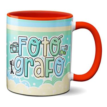 Imagem de Caneca Fotografia Câmera Fotógrafo Presente Criativo Fofo (Vermelha)