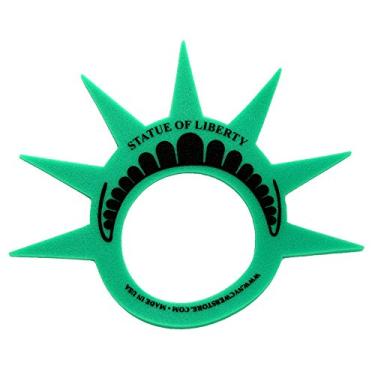 Imagem de Fantasia divertida da Estátua da Liberdade Chapéu com viseira de coroa (feito nos EUA) para fantasias e festas temáticas da cidade de Nova York