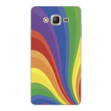 Imagem de Capa Case Capinha Samsung Galaxy  On7 Arco Iris Linhas - Showcase