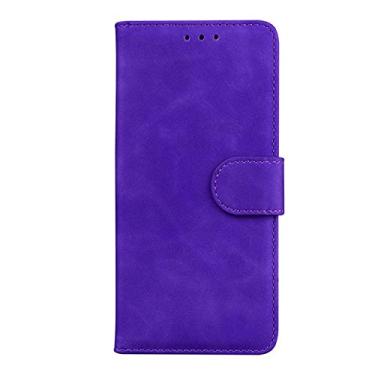 Imagem de Carteira de telefone capa de couro para Samsung Galaxy A12 A13 A22 A31 A32 A33 A50 A51 A52 A52S A53 A72 5G 4G S20 S21 S22 capa traseira, roxo, para A51 5G