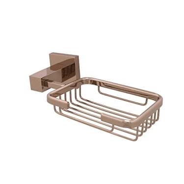 Imagem de Acessório Saboneteira Lavatório Quadrado Metal Rose Brilhante