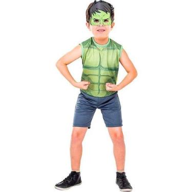 Imagem de Fantasia Hulk Infantil Pop Com Máscara - Regina
