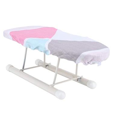 Imagem de Zerodis Mini tábua de passar roupa de mesa dobrável portátil para passar roupa de mesa com tapete de passar roupa para costura em casa