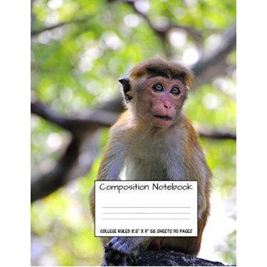 Imagem de Composition Notebook: College Ruled Monkey Water Cute Composition Notebook, Girl Boy School Notebook, College Notebooks, Composition Book, 8.5" x 11": 18