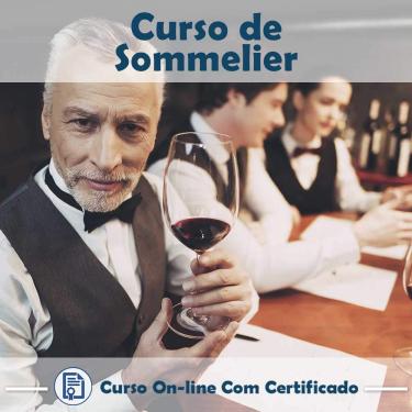 Imagem de Curso online em videoaula de Sommelier com Certificado + 2 brindes