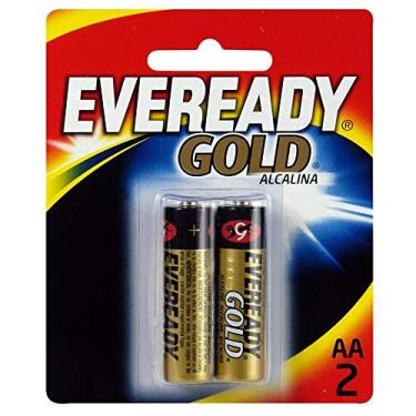 Imagem de Eveready – Pilha Alcalina Gold AA Pequena 1,5V Pack com 2 Unidades | Alta Duração, Excelente Custo-Benefício