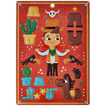 Imagem de Kroom Personagens 3D Cowboy Marrom