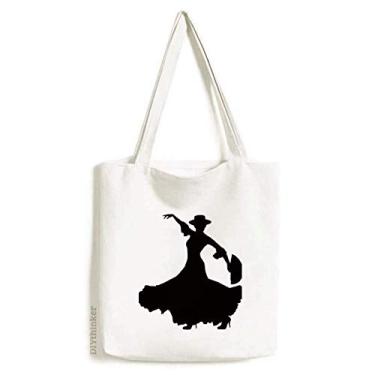 Imagem de Bolsa de lona para fãs dançarinos dançantes bolsa de compras casual