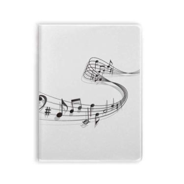 Imagem de Caderno clássico melodioso musical capa de goma de caderno diário capa macia