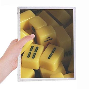 Imagem de Caderno de fotos para jogos Mahjong com folhas soltas e diário recarregável