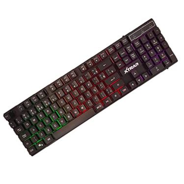 Imagem de TECLADO GAMER PROFISSIONAL LED RGB USB ABNT2 KH8800 XTRAD