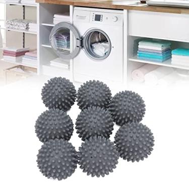 Imagem de Bola de lavagem de roupas com 8 peças, bolas de silicone para remoção de fiapos de cabelo para lavar à máquina de lavar bolas para ajudar a lavar roupas e secar