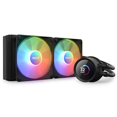 Imagem de NZXT Kraken 240 RGB - 240 mm AIO CPU Cooler líquido - Tela LCD quadrada personalizável de 3.9 cm para imagens, métricas de desempenho - Bomba de alto desempenho - 2 x ventiladores de núcleo F120 RGB -
