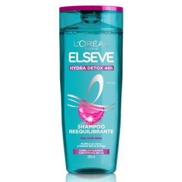 Imagem de Shampoo Elseve L'oréal 200ml Hydra Detox Cabelos Oleosos Com Pontas Se