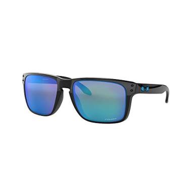 Imagem de Oakley OO9417 Conjunto de óculos de sol Holbrook XL + Vision Group Acessórios, Preto polido, safira Prizm (941703)