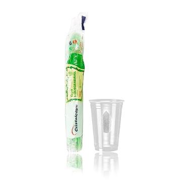 Imagem de 50 Copos Plásticos Biodegradável 550ml Descartável Ecológico De Chopp Cerveja - Cristalcopo